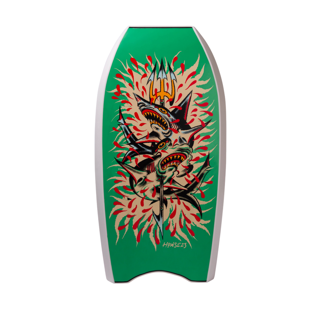 Matt Howse Shark Nemesis Bodyboard - Green - REFLEKT LLC