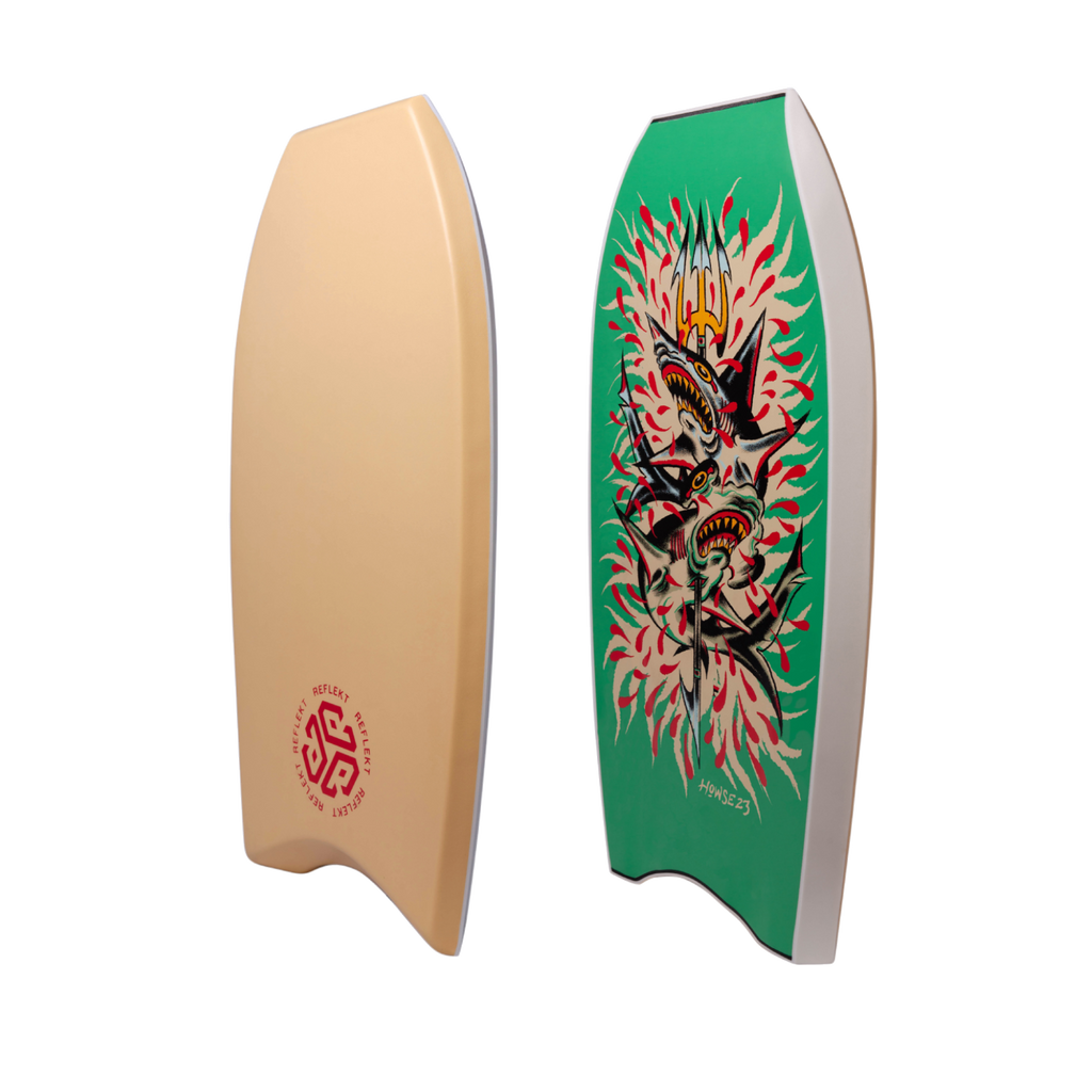 Matt Howse Shark Nemesis Bodyboard - Green - REFLEKT LLC